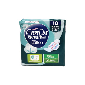 EVERYDAY дамски превръзки, Sensitive, Normal, Ultra plus, 10 броя