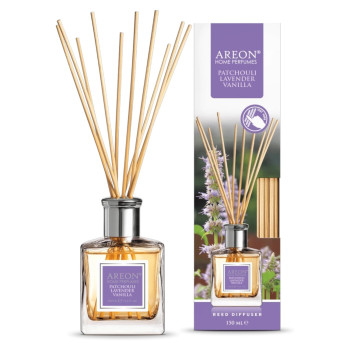 Areon домашен парфюм с клечки, 150мл Lavander,Pachuli,Vanilla Areon домашен парфюм с клечки, 150мл Lavander,Pachuli,Vanilla