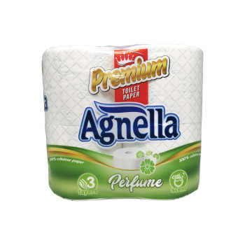 AGNELA тоалетна хартия, Премиум, 4бр х 90гр, Зелена