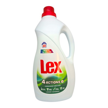 LEX течен перилен препарат, 3 литра, 50 пранета, White & Color LEX течен перилен препарат, 3 литра, 50 пранета, White & Color