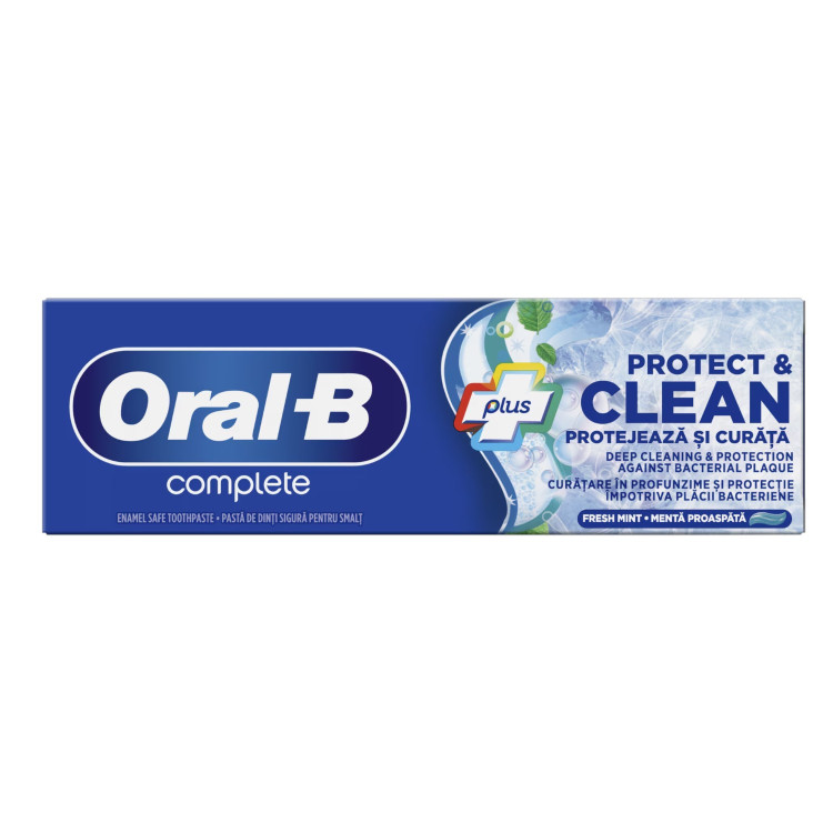 ORAL-B паста за зъби, Complete, Protect & Clean, 75мл ORAL-B паста за зъби, Complete, Protect & Clean, 75мл