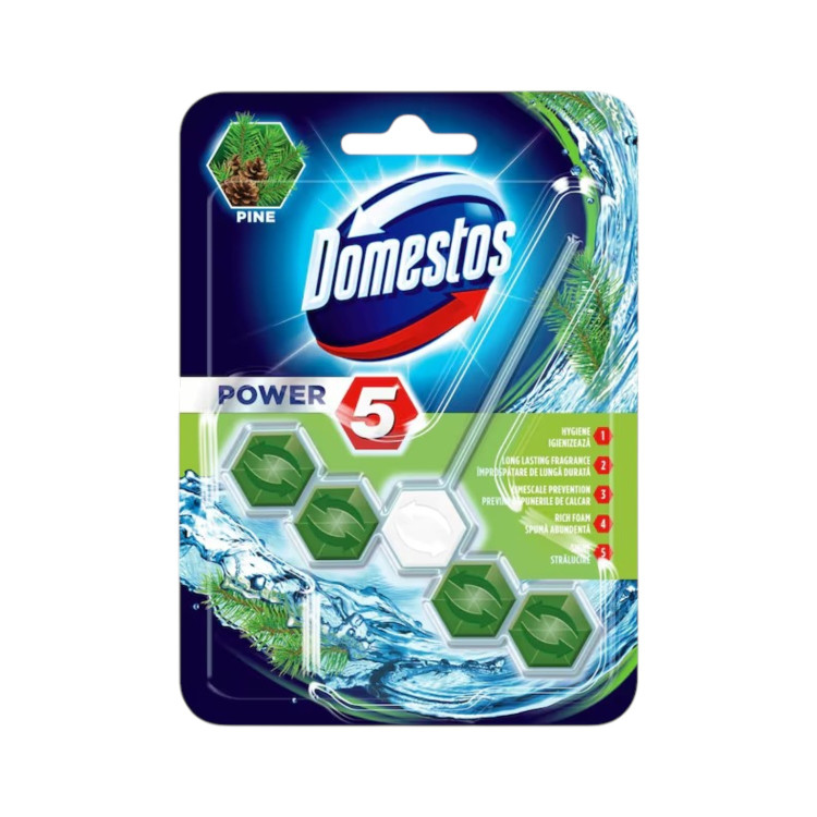 DOMESTOS power ароматизатор за тоалетна чиния, Бор, 55гр DOMESTOS power ароматизатор за тоалетна чиния, Бор, 55гр