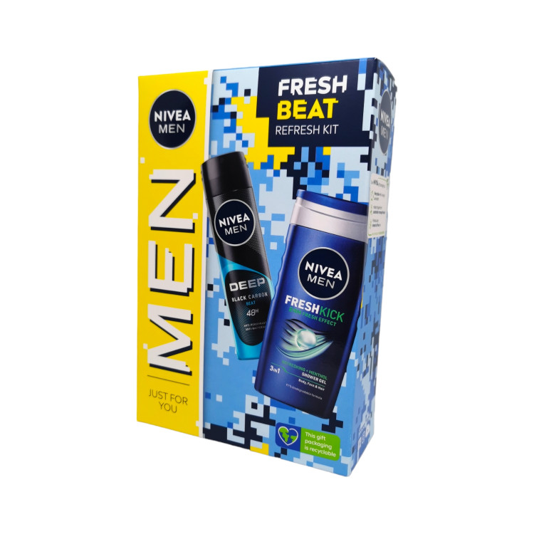 NIVEA подаръчен комплект за мъже, Fresh beat