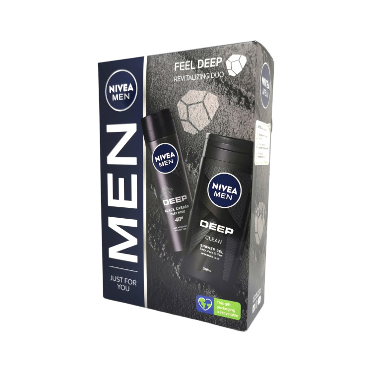 NIVEA подаръчен комплект за мъже, Feel deep