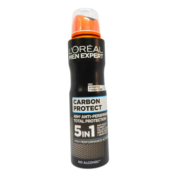 LOREAL дезодорант за мъже, Carbon protect, 150мл LOREAL дезодорант за мъже, Carbon protect, 150мл