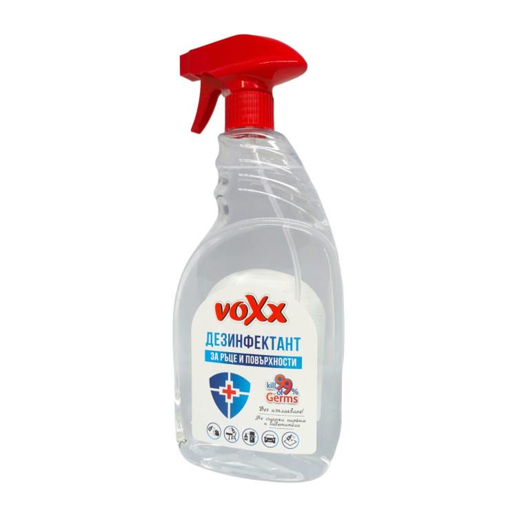 VOXX дезифектант за ръце и повърхности, 750мл