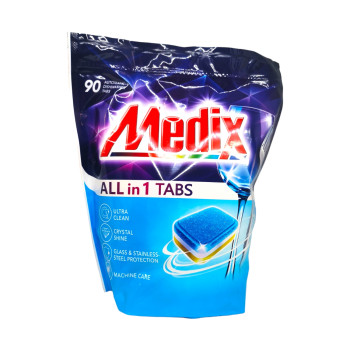 MEDIX таблетки за съдомиялна машина, All in One, 90 броя 