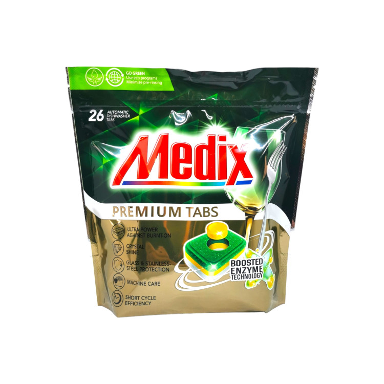 MEDIX таблетки за съдомиялна машина, Premium, 26 броя 