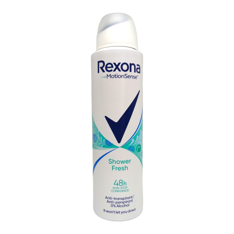 REXONA дезодорант дамски 150мл, Shower fresh