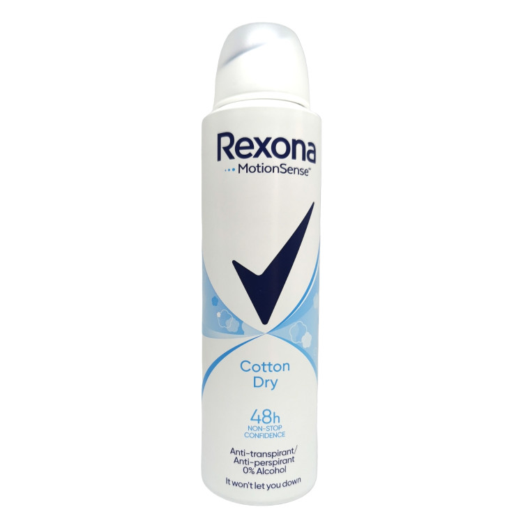 Rexona дезодорант дамски, Cotton dry, 150мл