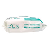 DEX универсални санитарни мокри кърпи с бял сапун, За почистване на повърхности, 1кг, 100 броя 