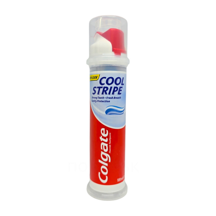 COLGATE паста за зъби с помпа, Cool stripe, 100мл