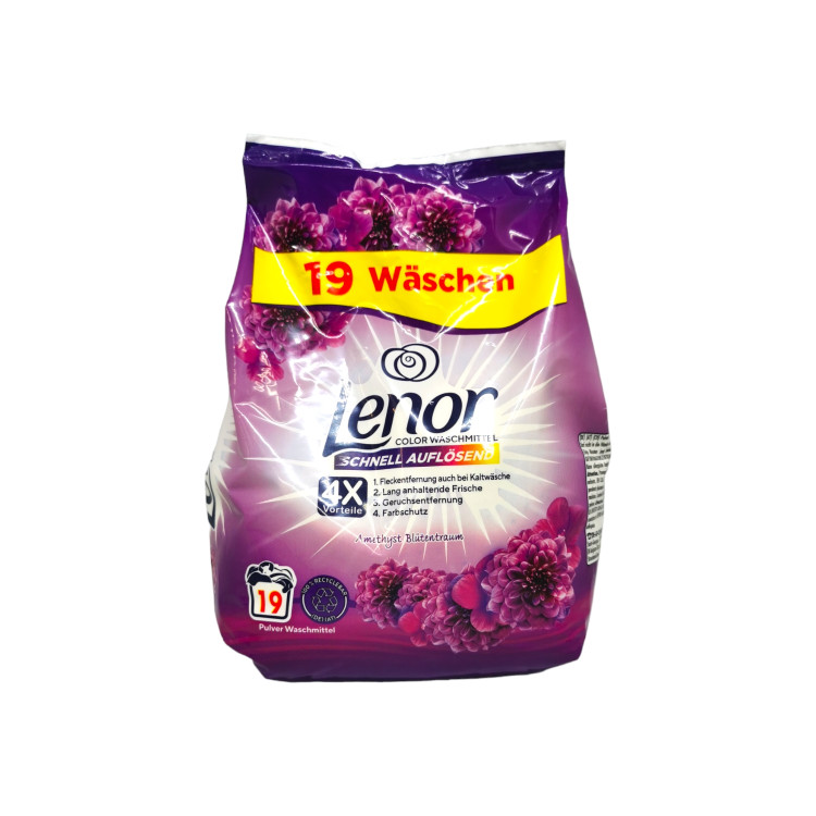 LENOR прах за цветно пране, Amethyst, 19 пранета, 1,140кг