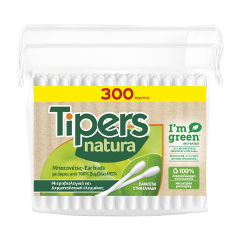 TIPERS клечки за почистване на уши, 300броя TIPERS клечки за почистване на уши, 300броя