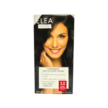 ELEA боя за коса, Professional, Colour & Care, Номер 3.0, Dark Brown ELEA боя за коса, Professional, Colour & Care, Номер 3.0, Dark Brown