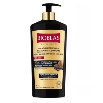 Биоблас шампоан с черен чесън 1 литър с помпа - BIOBLAS ORGANI CARE