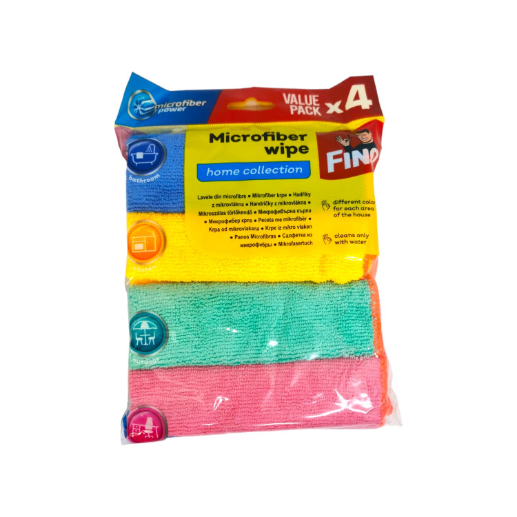 FINO микрофибърни кърпи, Home Collection, 4 броя