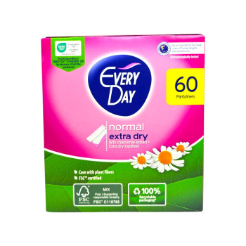 EVERY DAY ежедневни дамски превръзки, Normal extra dry, Лайка, 40+20 броя