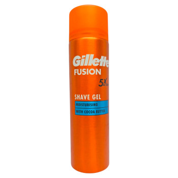 GILLETTE гел за бръснене, Fusion, 200мл, Moisturising GILLETTE гел за бръснене, Fusion, 200мл, Moisturising