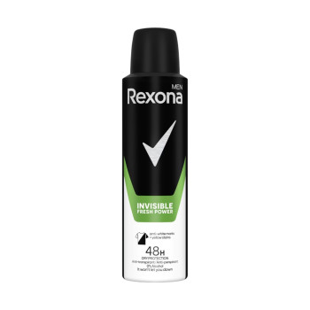 Rexona дезодорант мъжки, Invisible, Fresh power, 150мл