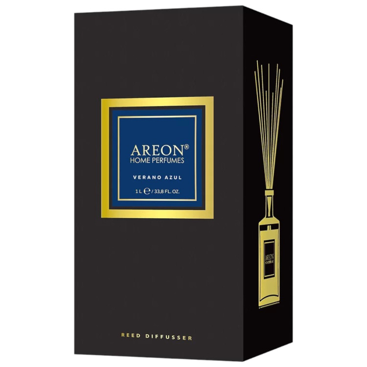 AREON домашен парфюм с клечки, 1 литър, Verano Azul AREON домашен парфюм с клечки, 1 литър, Verano Azul