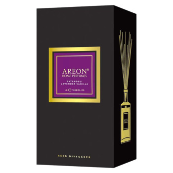 AREON домашен парфюм с клечки, 1 литър, Patchouli lavender vanilla AREON домашен парфюм с клечки, 1 литър, Patchouli lavender vanilla