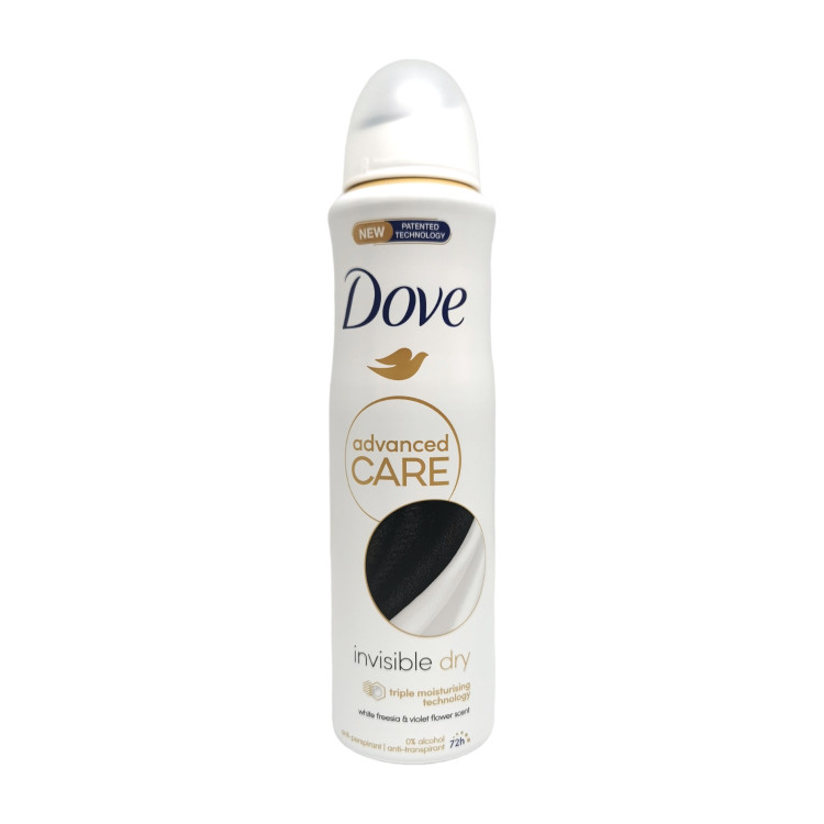 DOVE дезодорант за жени, 72 часа, Invisible dry, Advanced Care, 150мл