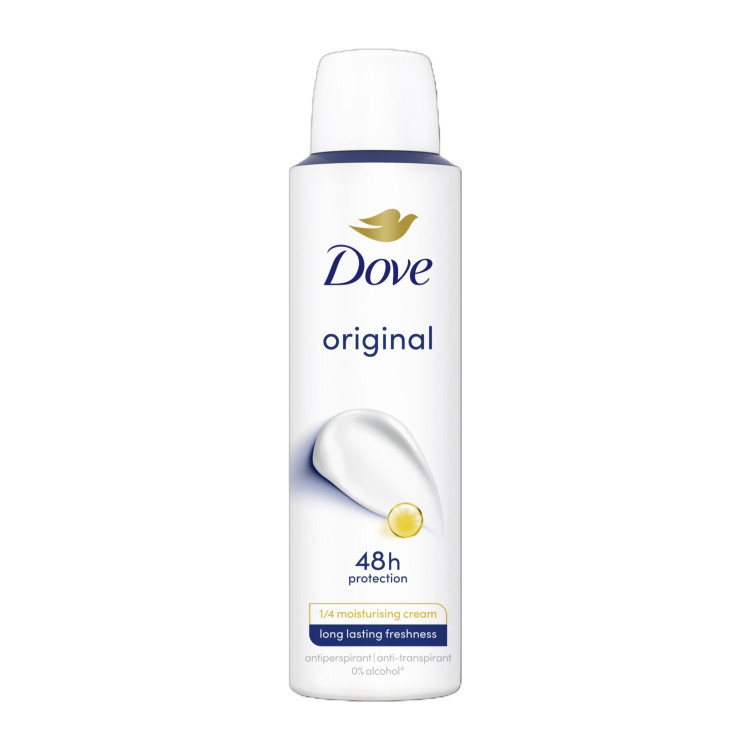 DOVE дезодорант дамски, Original, 150мл DOVE дезодорант дамски, Original, 150мл