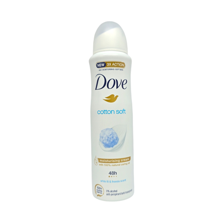 DOVE дезодорант дамски, Cotton Soft, 150мл