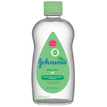 JOHNSONS бебешко олио, Aloe vera oil, 300мл JOHNSONS бебешко олио, Aloe vera oil, 300мл