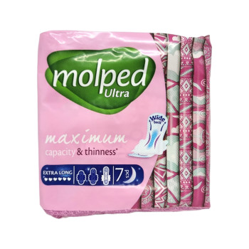 MOLPED дамски превръзки, Ultra, Extra long, 7 броя MOLPED дамски превръзки, Ultra, Extra long, 7 броя