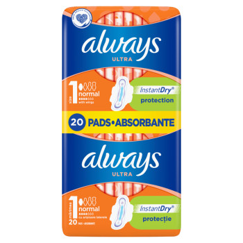 ALWAYS ultra дамски превръзки, duo normal, 20 броя
