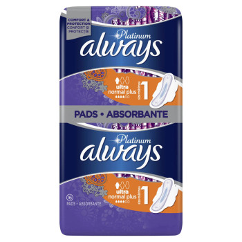 ALWAYS platinum дамски превръзки, Ultra normal plus, 16 броя