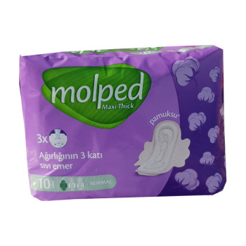 Molped класик дамски превръзки памучни 10 броя Molped класик дамски превръзки памучни 10 броя