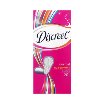 DISCREET ежедневни дамски превръзки, Без парфюм, Нормал, 20 броя