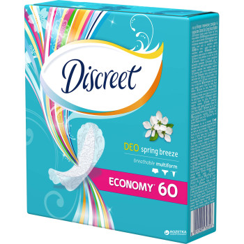 DISCREET ежедневни дамски превръзки, Spring breeze, 60 броя