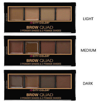 CITY COLOR BROW QUAD КОМПЕКТ ЗА ВЕЖДИ 4 ЦВЯТА CITY COLOR BROW QUAD КОМПЕКТ ЗА ВЕЖДИ 4 ЦВЯТА
