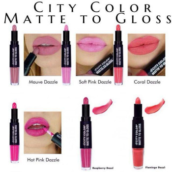 CITY COLOR MATTE TO GLOSS  ДВОЙНО ЧЕРВИЛО МАТ