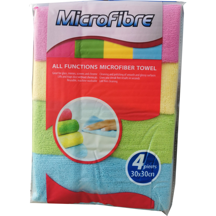 Комплект универсални микрофибърни кърпи 4броя