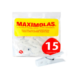 MAXIMOLAS щипки за простиране с UV защита, 15 броя