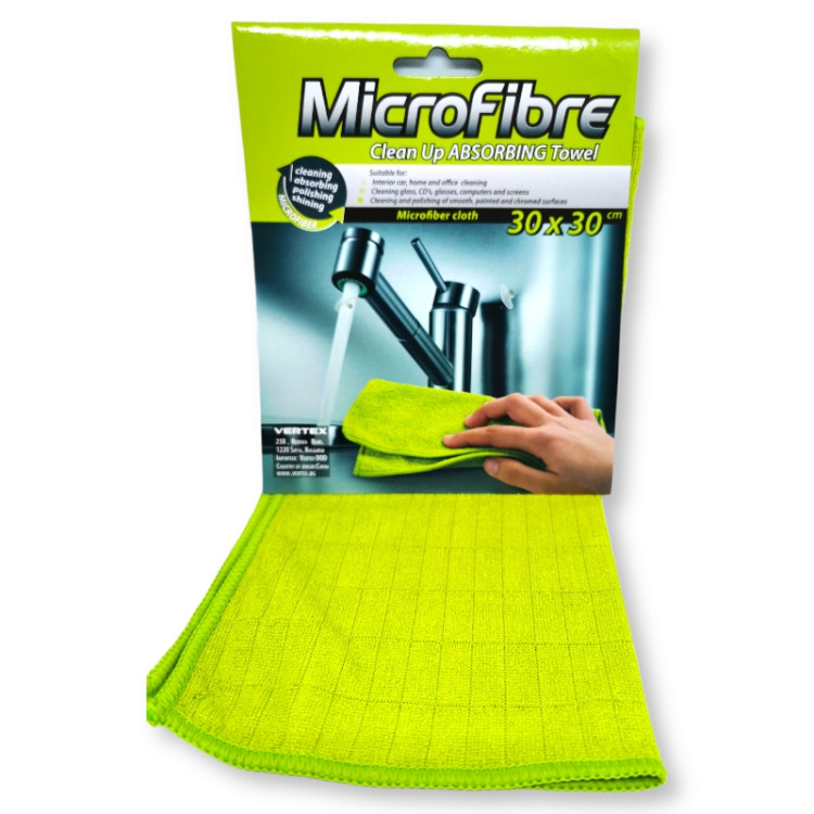 MICROFIBRE микрофибърна кърпа, Абсорбираща, 30х30см, 1 брой