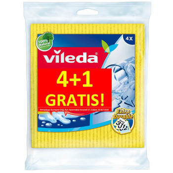 VILEDA домакинска кърпа за попиване, 4+1 броя VILEDA домакинска кърпа за попиване, 4+1 броя