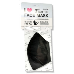 AGIVA предпазна маска за лице, Памук, 3 пласта, 1 брой