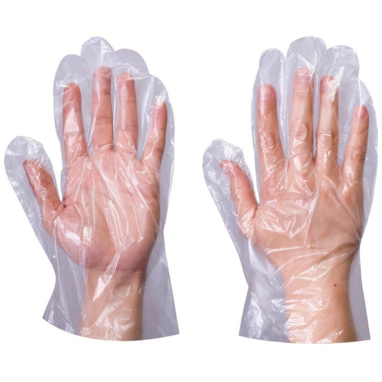 Полиетиленови ръкавици за еднократна употреба,100 броя