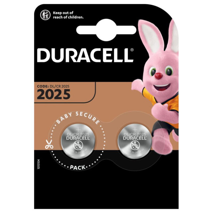 DURACELL батерия, 2025, 2 броя 