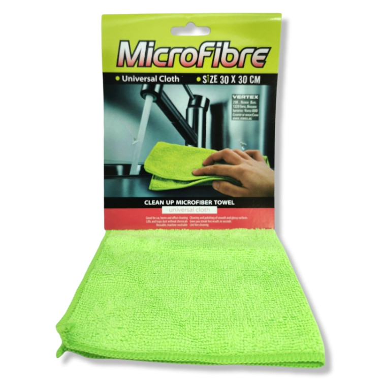 MICROFIBRE микрофибърна кърпа, Универсална, Зелена, 30х30см, 1 брой