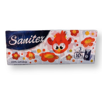 SANITEX носни кърпи, 10 броя
