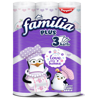 FAMILIA кухненска ролка с шарки, 12 броя