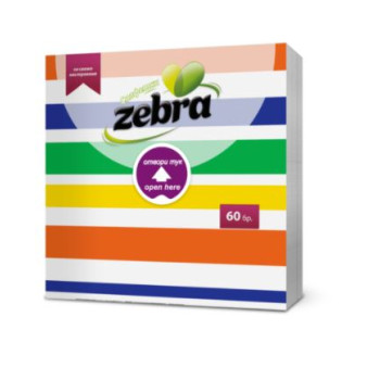 ZEBRA салфетки, Райе, 60 броя