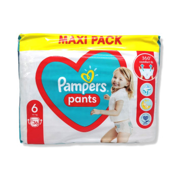 PAMPERS pants бебешки гащи, номер 6, 36 броя PAMPERS pants бебешки гащи, номер 6, 36 броя